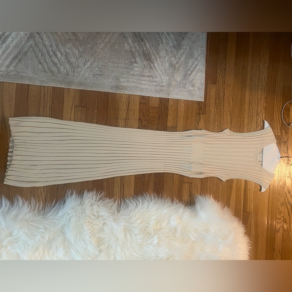 Varley Florian Knit Dress, Size Medium, Cream color - Picture 7 of 8